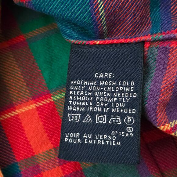 Ralph Lauren Sport Plaid Flannel Shirt 14 RanchCore Equestrian Heritage Layering - Picture 7 of 7